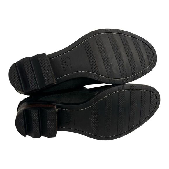 Sorel Lolla Buckle Ankle Boots Women's Size 8.5 Black Suede Booties - Picture 7 of 8